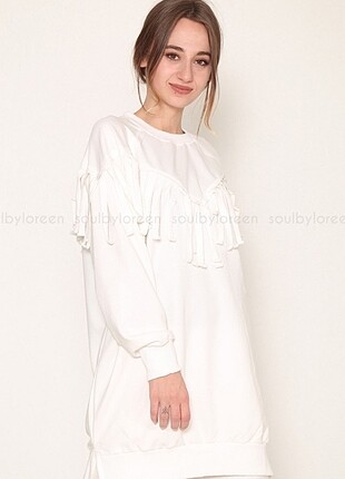 Soul Marka Püsküllü Sweatshirt Tunik