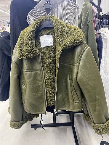 bershka kürklü deri ceket