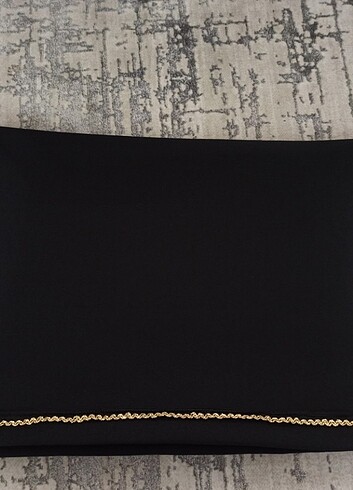  Beden Siyah kumaş masa örtüsü 210 x 150 cm