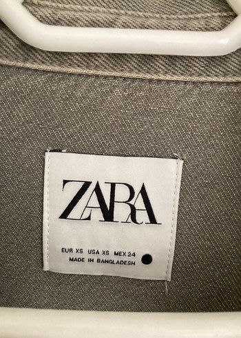 Zara Zara Kadın Düğmeli Kot Gömlek