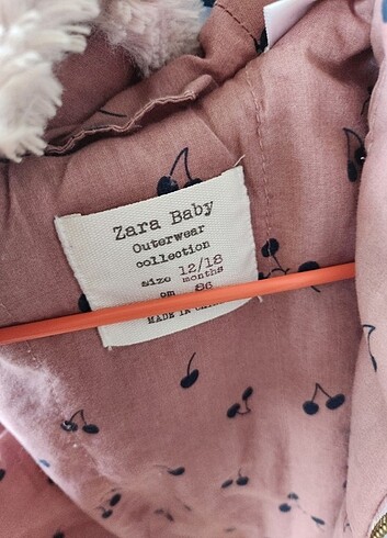 12-18 Ay Beden ten rengi Renk Zara peluş yelek