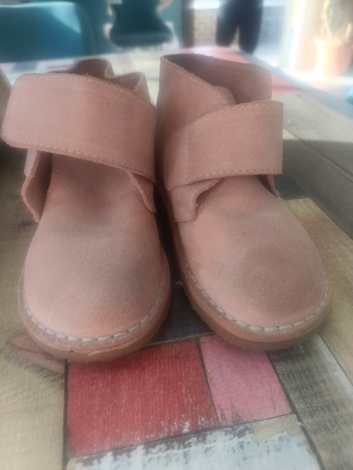 Kız Bebek Bej Süet İlk Adım Ayakkabısı - Görsel 2