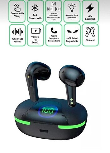 YCK80 LED ŞARJ GÖSTERGELİ BLUETOOTH KULAKLIK 