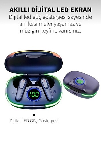 YCK80 SOLUNUM IŞIKLI BLUETOOTH KULAKLIK 