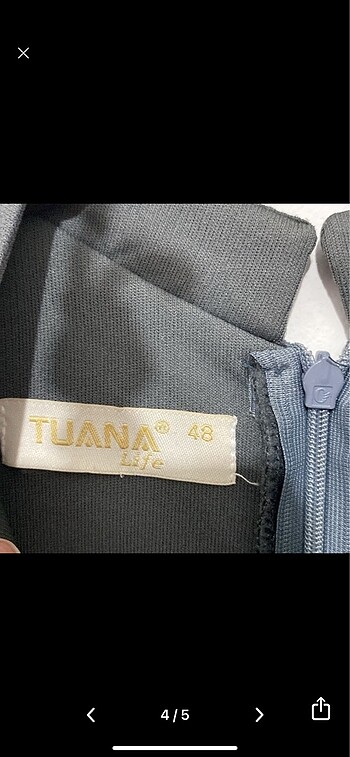 48 Beden gri Renk Tesettür abiye