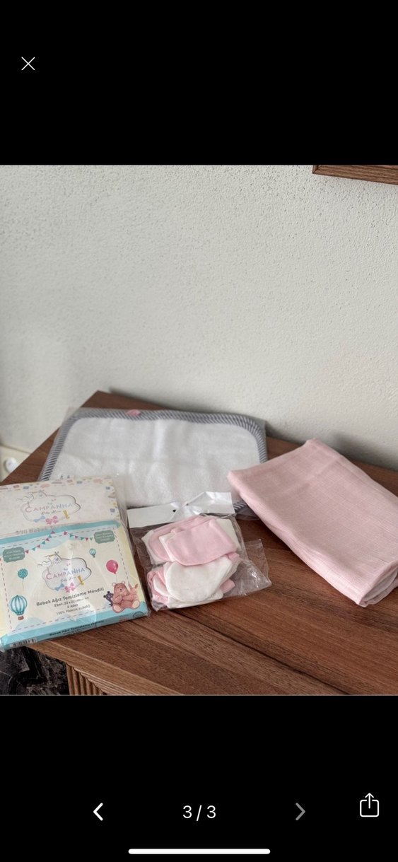 6 adet pamuk bebek eldiven seti - Görsel 2