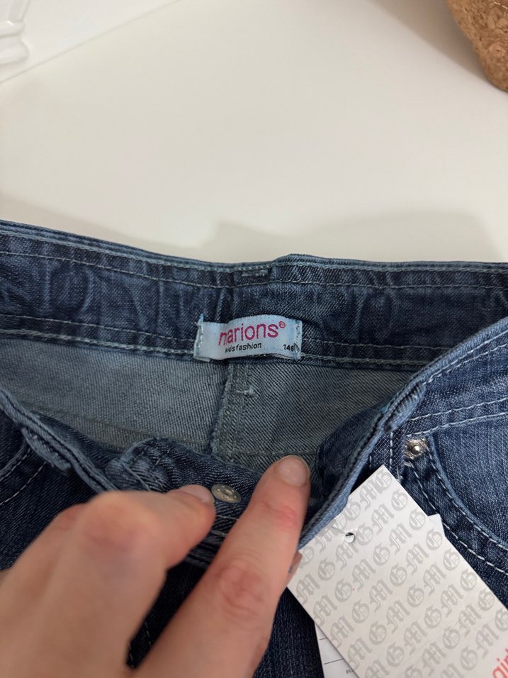 Lacivert Mini Denim Dar Kesim Jean - Görsel 3