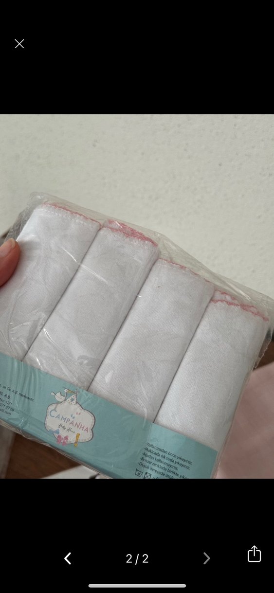 Campanha Bebek Ağız Temizleme Mendili 4'lü Pamuk - Görsel 2