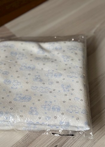 %100 pamuk penye cıft katlı bebek battanıye - Görsel 2