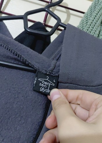 Antrasit Gri Midi Fermuarlı Hırka - Görsel 3