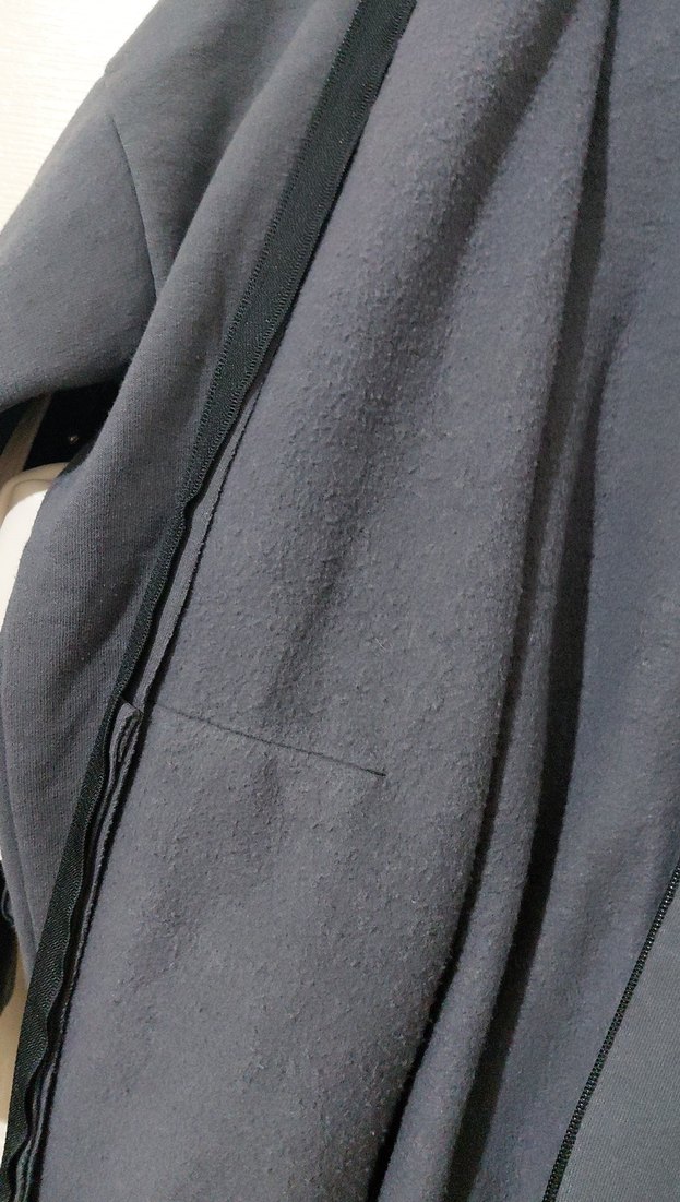 Antrasit Gri Midi Fermuarlı Hırka - Görsel 2