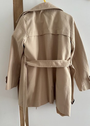 Bej Erkek Çocuk Kemerli Klasik Trençkot - Görsel 4