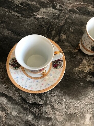 Beden çeşitli Renk VINTAGE ÜÇ AYAKLI KAHVE FİNCAN TAKIMI