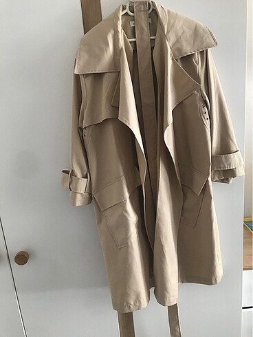 KADRİYE BAŞTÜRK STANDART BEDEN BEJ TRENÇKOT - Görsel 6