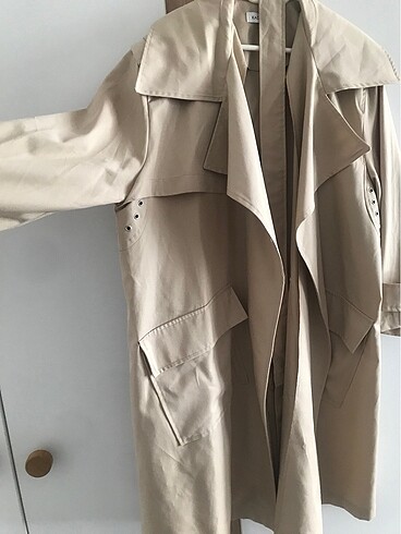 KADRİYE BAŞTÜRK STANDART BEDEN BEJ TRENÇKOT - Görsel 7