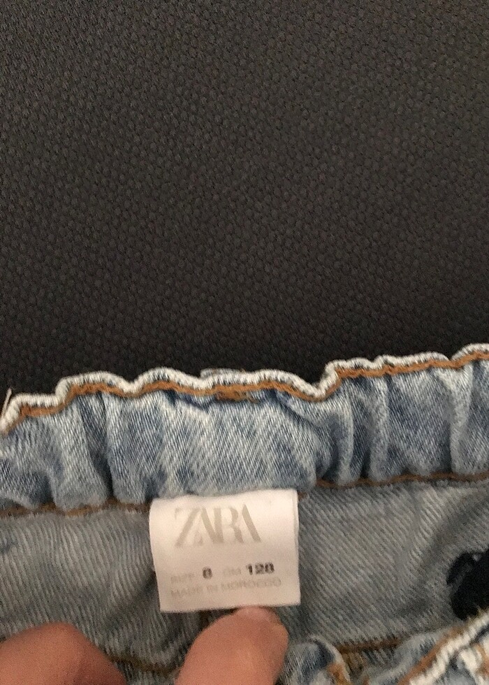 ORJ. ZARA UNISEX ÇOCUK YIRTIK BALON JEAN - Görsel 3