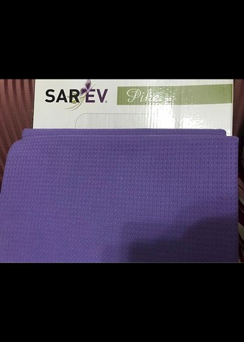 Sarar Mor Baskılı pike tek kişilik