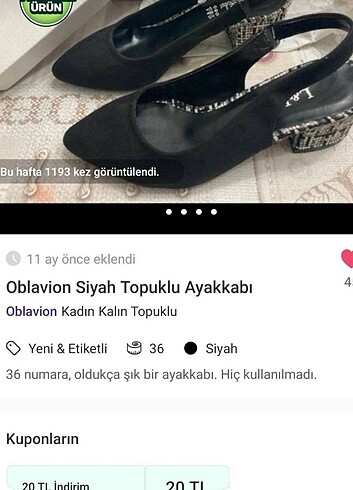 Topuklu ayakkabı 