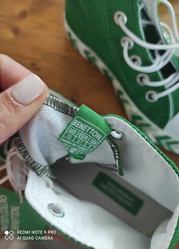 27 Beden Benetton Converse 27 numara sıfır etiketli 
