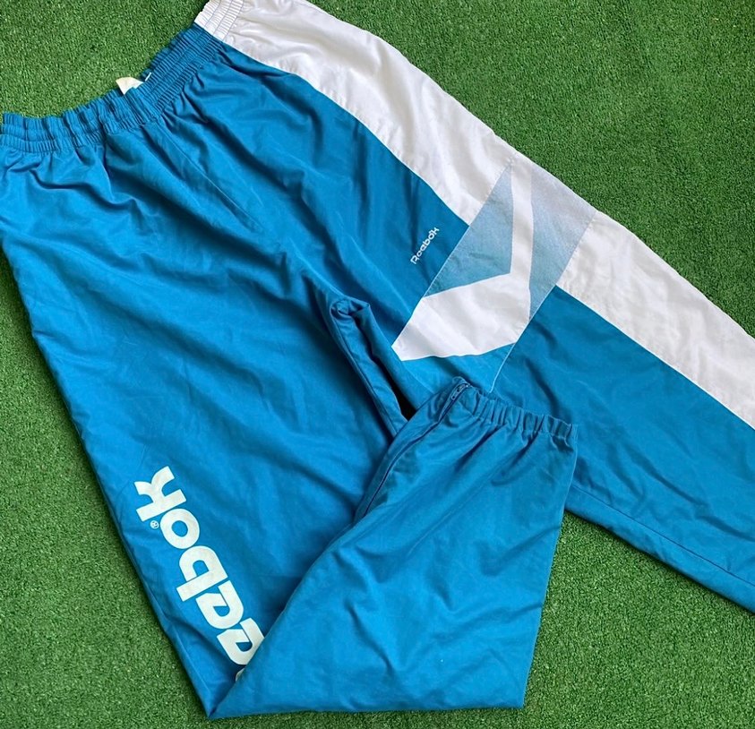 Erkek Mavi Rahat Kesim Reebok Eşofman Altı - Görsel 2