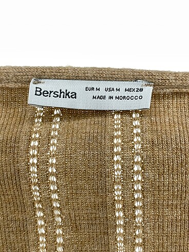 m Beden kahverengi Renk Bershka Bluz %70 İndirimli.