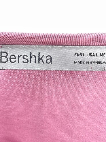 l Beden pembe Renk Bershka Bluz %70 İndirimli.