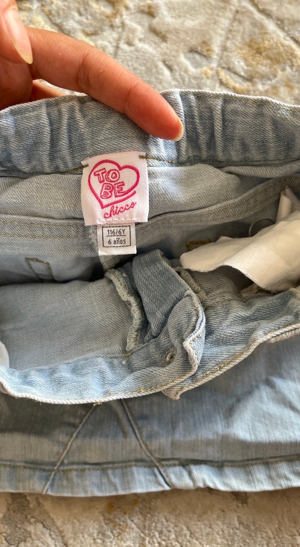Chicco 5/6 yaş Denim Mini Etek - Görsel 2
