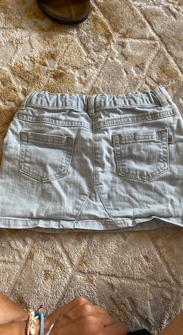 Chicco 5/6 yaş Denim Mini Etek - Görsel 5