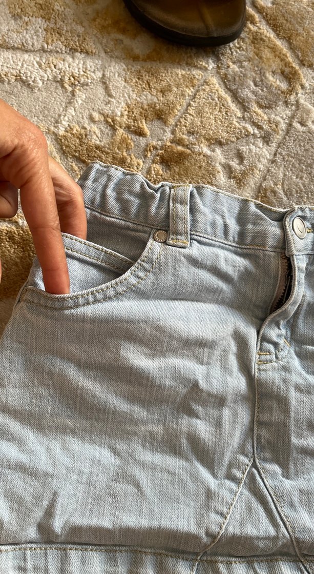 Chicco 5/6 yaş Denim Mini Etek - Görsel 3