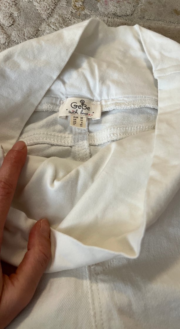 Gebe marka Beyaz 38 beden Hamile Pantolonu - Görsel 2