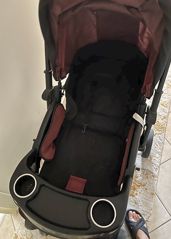 Kahverengi Bordo  Bebek Arabası Elden teslimat - Görsel 10