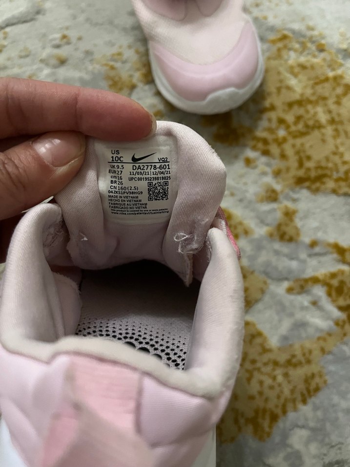 27 numara Kız Çocuk Pembe  nike Spor Ayakkabı - Görsel 4