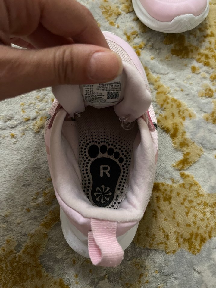 27 numara Kız Çocuk Pembe  nike Spor Ayakkabı - Görsel 3