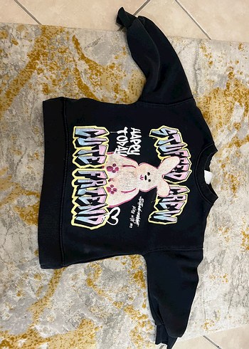 Zara 5/6 yaş Kız çocuk siyah Sweatshirt