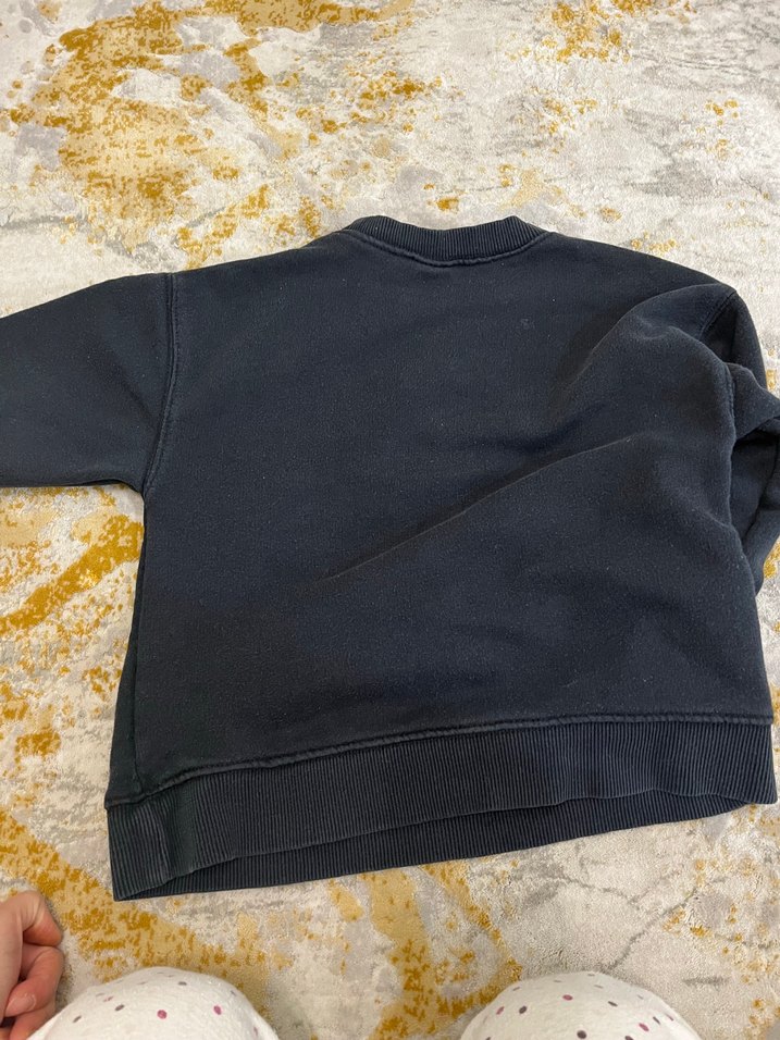 Zara 5/6 yaş Kız çocuk siyah Sweatshirt - Görsel 4