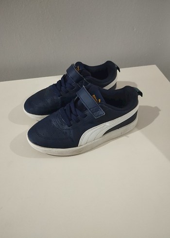Puma Mavi Gri Erkek Çocuk Spor Ayakkabısı