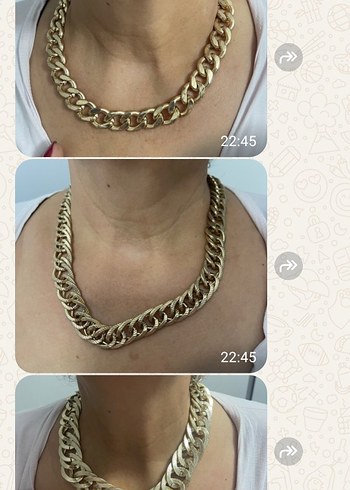 swarovski Altin Zincir Kolye Sikligin Simgesi