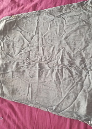 Tchibo Bohem Gri Midi yumuşak  kot Etek - Görsel 2