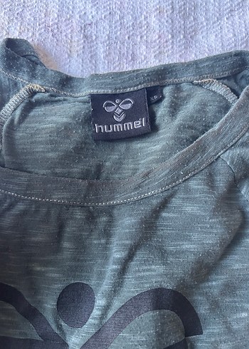 Hummel Hummel Gri Desenli Hamile Tişörtü
