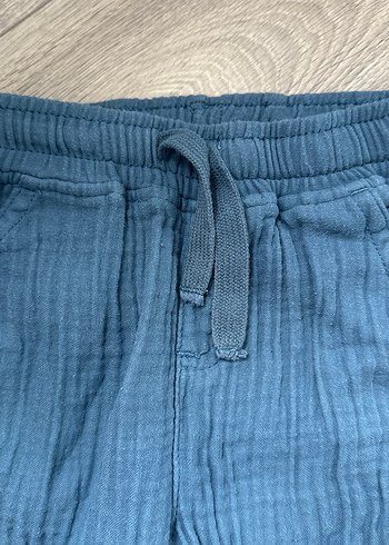 LC Waikiki Erkek Çocuk Mavi Keten Bol Pantolon