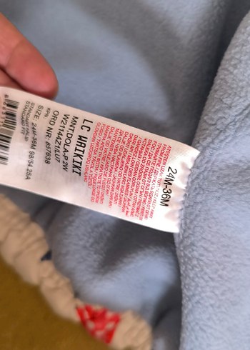 Kapüşonlu Dinozor Desenli Fermuarlı Erkek Bebek Mont - Görsel 6