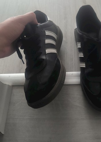 Siyah Kadın Spor Stiletto Topuklu Sneakers - Görsel 4