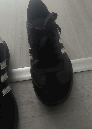 Siyah Kadın Spor Stiletto Topuklu Sneakers - Görsel 2