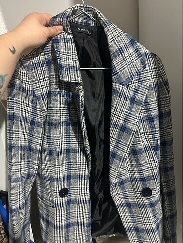 40 Beden gri Renk Blazer ceket