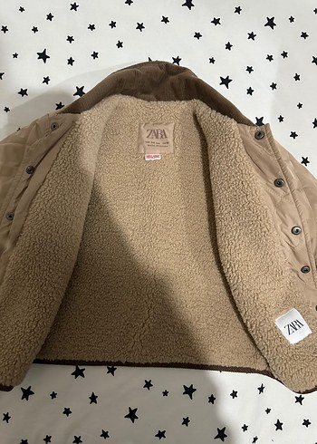 Düğmeli Yakası Kadife Erkek Çocuk Mont - Görsel 2