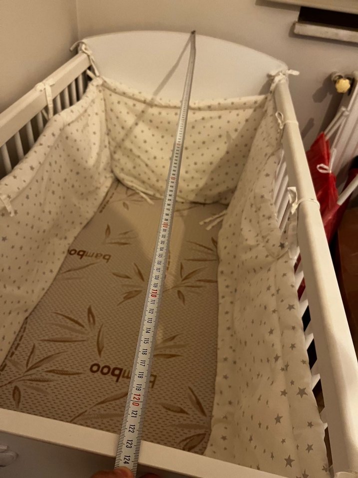 Çilek mobilya Beyaz Bebek Beşiği - Görsel 3