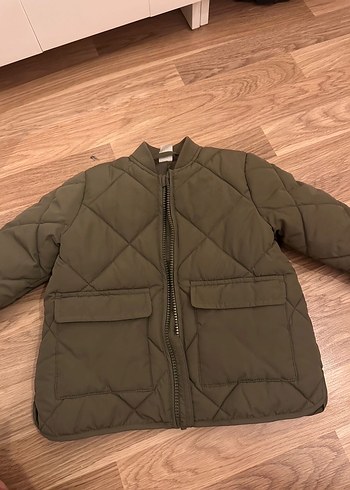 H&M Erkek Bebek Haki Fermuarlı Mont - Görsel 3