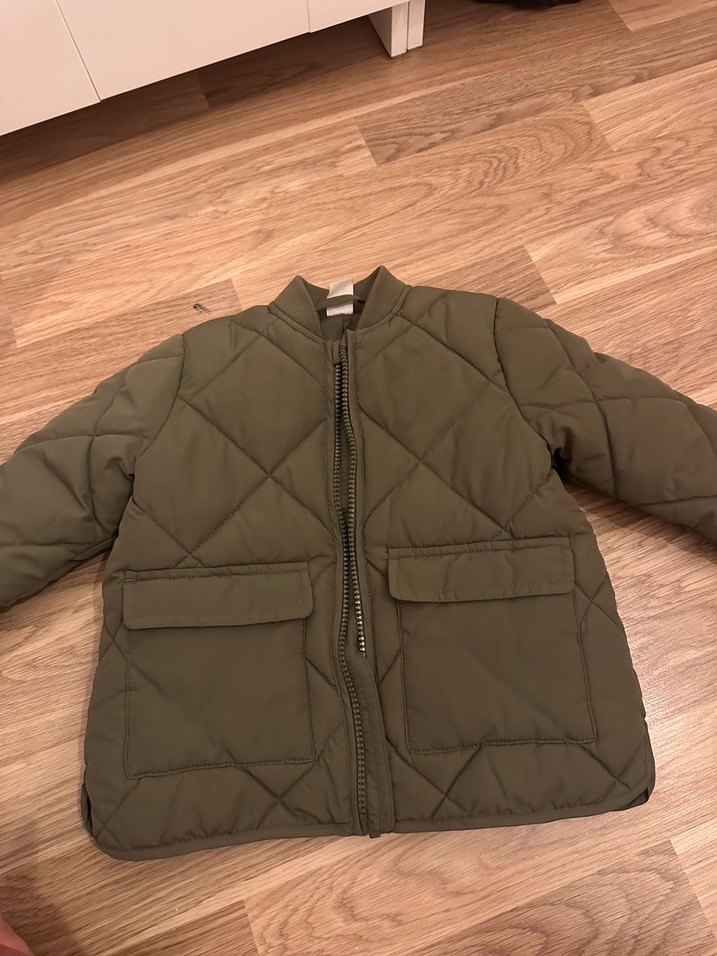 H&M Erkek Bebek Haki Fermuarlı Mont - Görsel 3