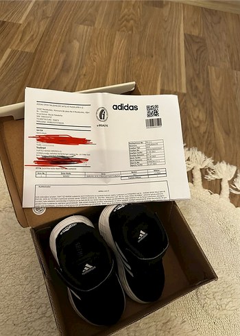 Erkek bebek Siyah Adidas Spor Ayakkabı - Görsel 4