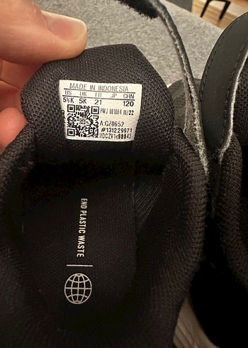 Erkek bebek Siyah Adidas Spor Ayakkabı - Görsel 8